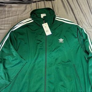 Adidas Men's Emerald Green Track Jacket